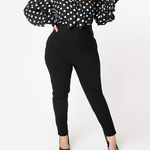 High Waisted Cigarette Pants